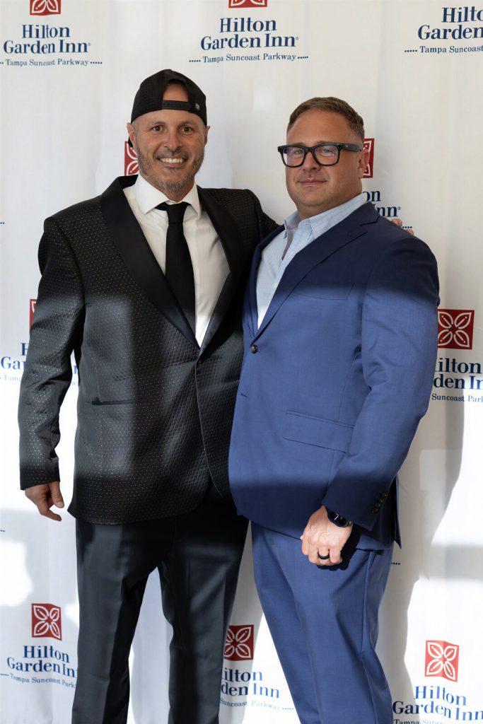 Stephen Garcia with a supporter at the gala
